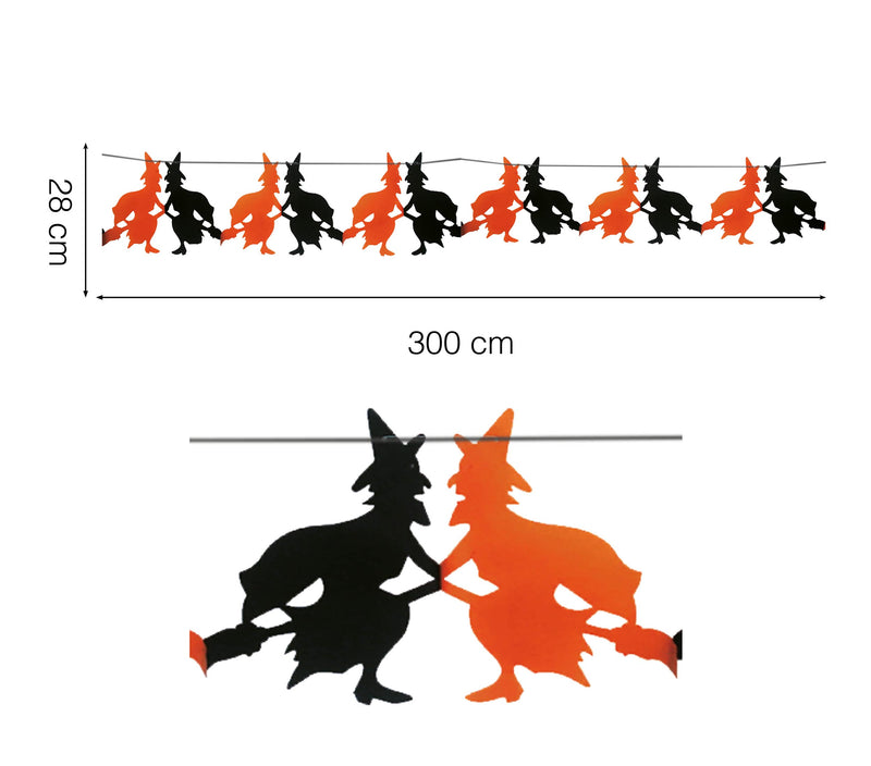 WITCH GARLAND 19 X 300 CMS.