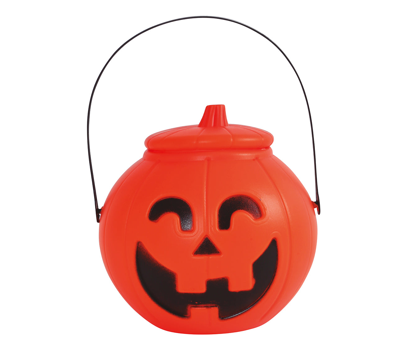 PUMPKIN BASKET WITH LID, 17X14 CM