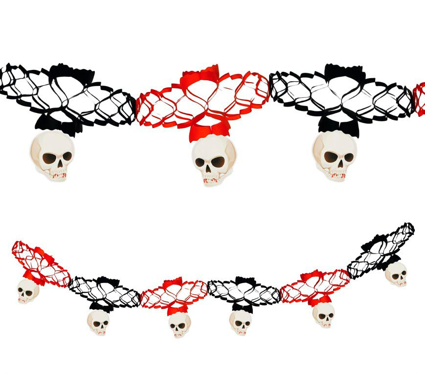 SKULL GARLAND 15X200 CMS.
