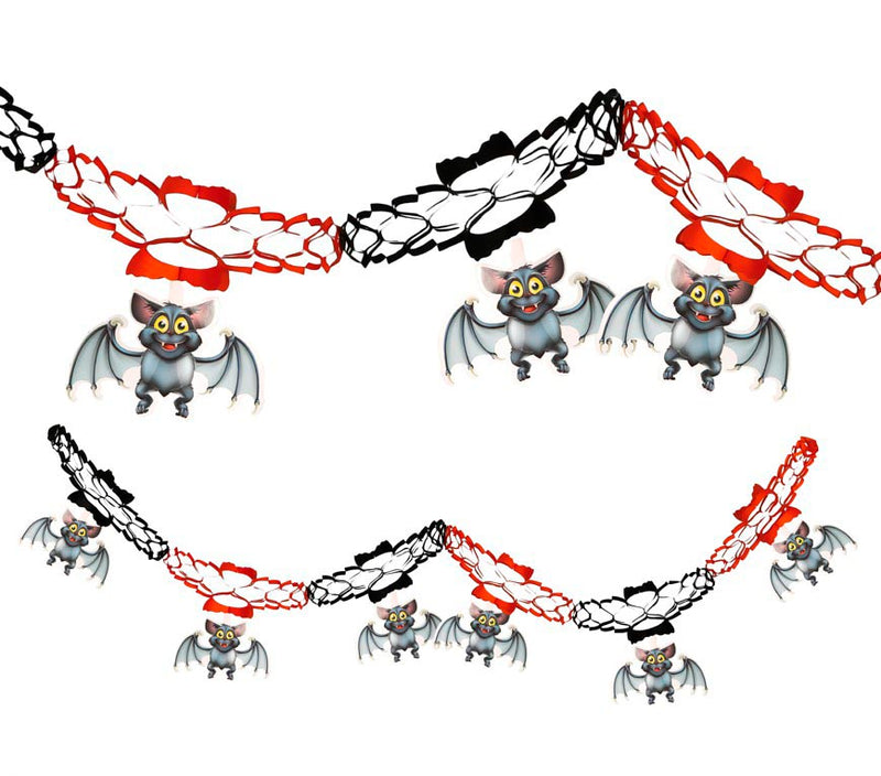 HALLOWEEN FANTASY GARLAND BAT, 15X20 CMS