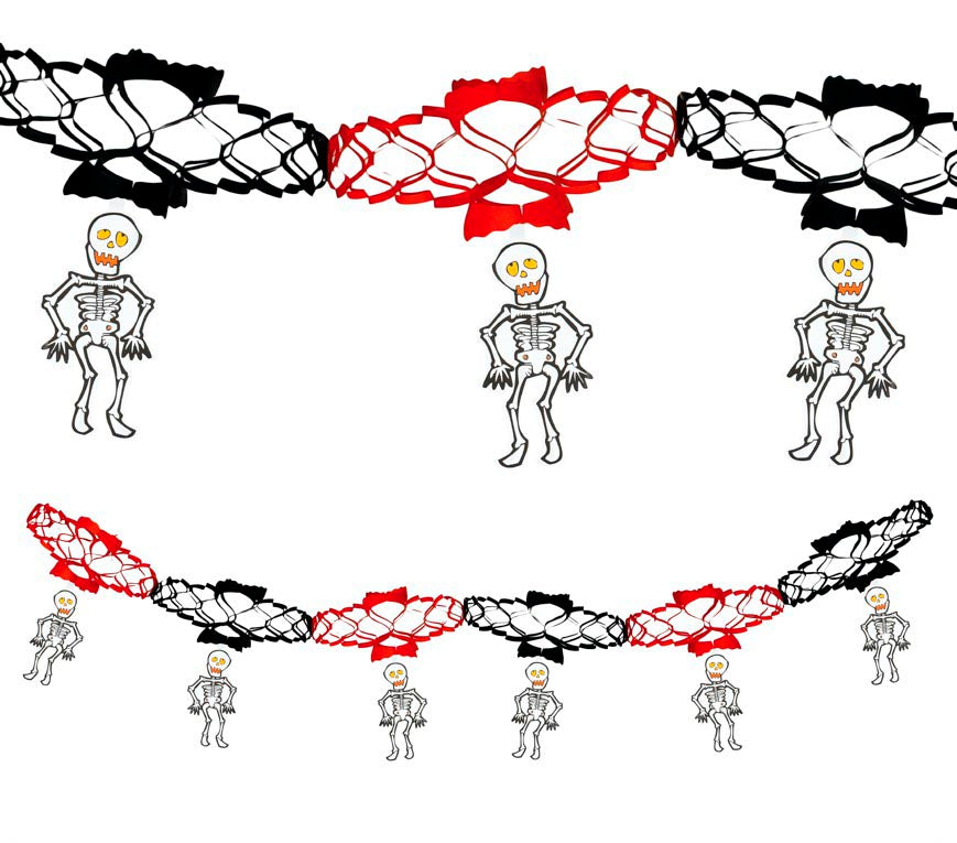 SKELETON GARLAND 15X200 CM