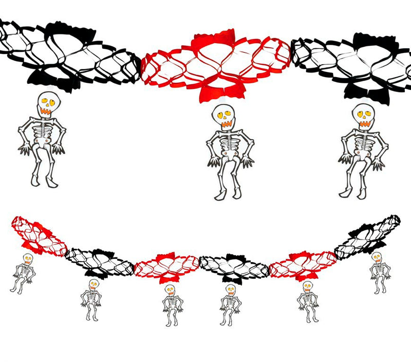 SKELETON GARLAND 15X200 CM