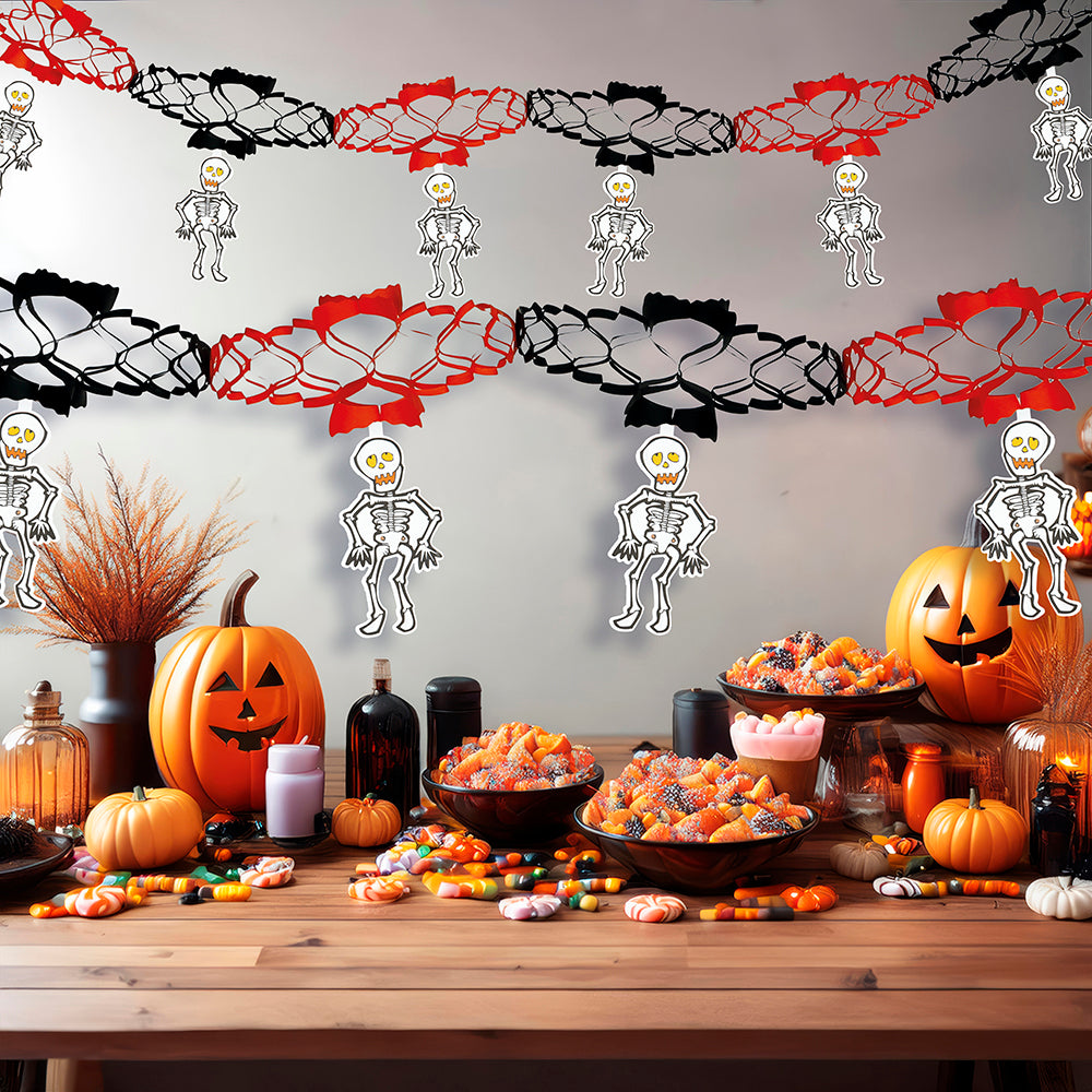 SKELETON GARLAND 15X200 CM