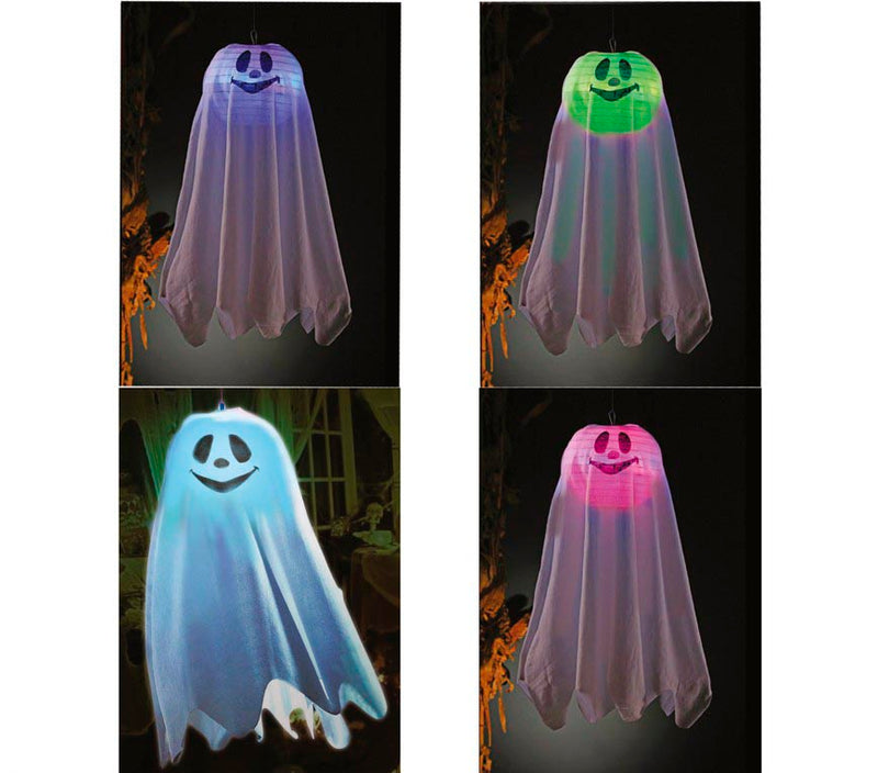 HANGING GHOST WITH LIGHT, 60 CM