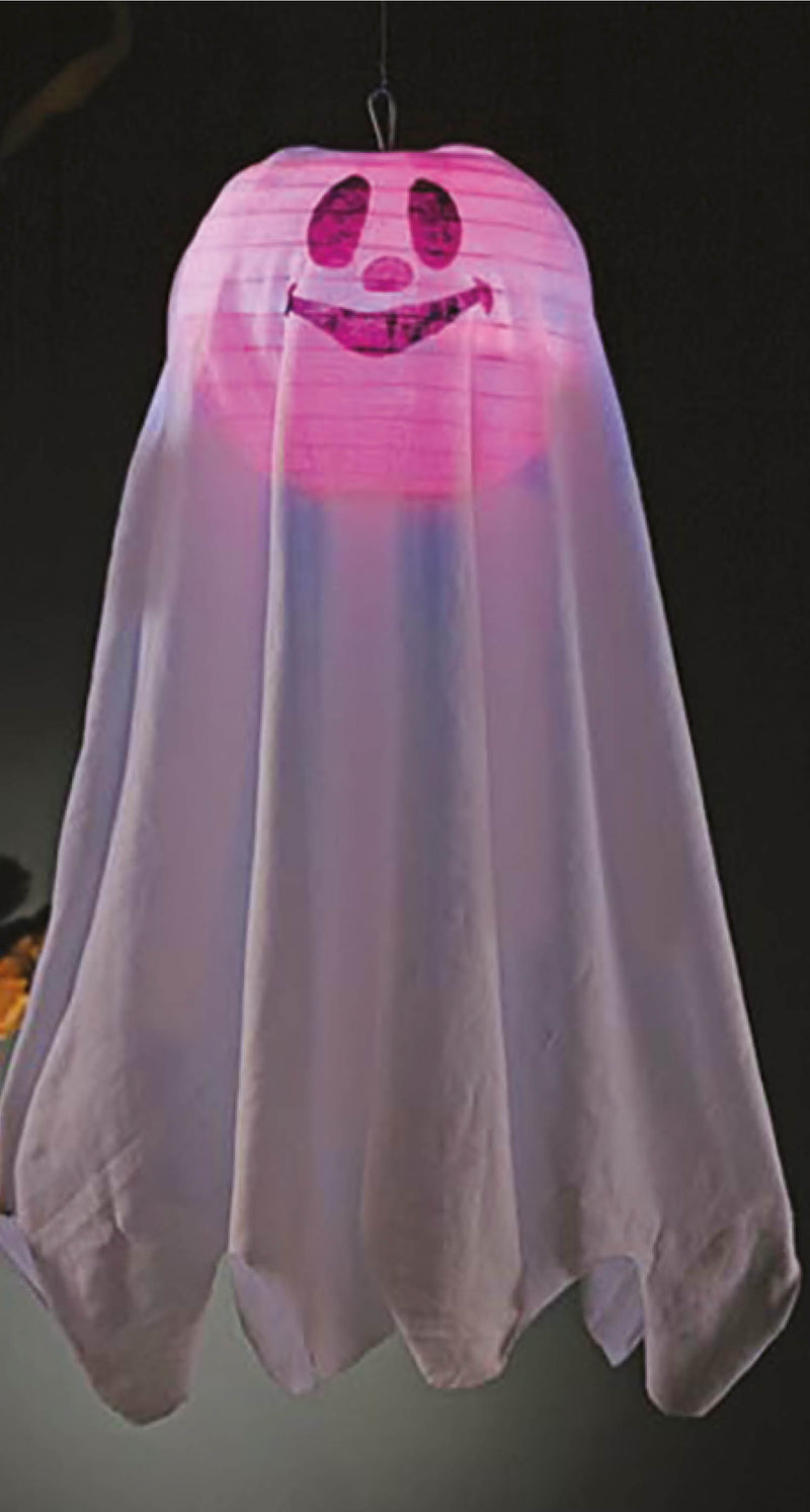 HANGING GHOST WITH LIGHT, 60 CM