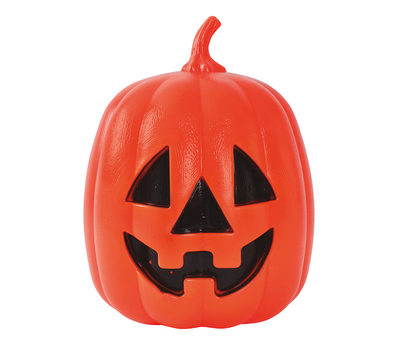 PUMPKIN WITH LIGHT, PLASTIC, 27 CMS