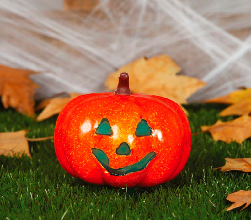 PUMPKIN WITH LIGHT 16 CM