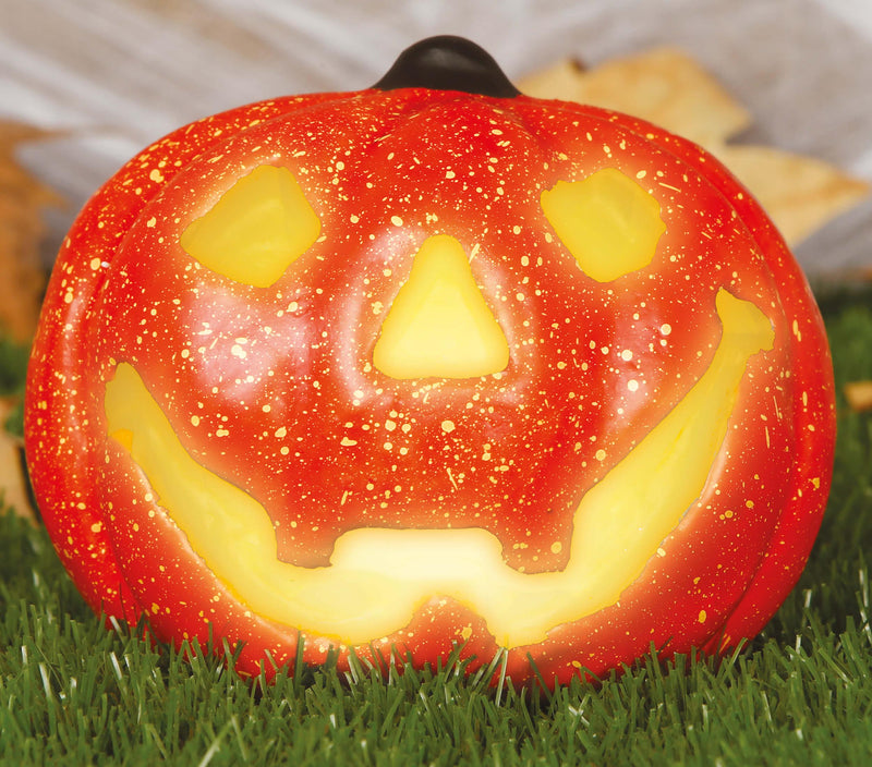 PUMPKIN WITH LIGHT 17 CM