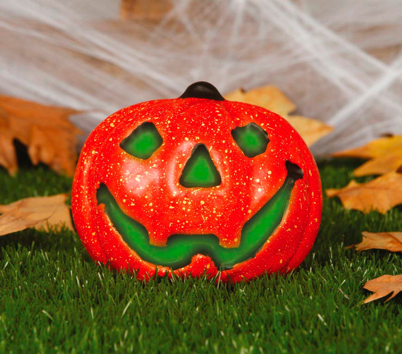 PUMPKIN WITH LIGHT 17 CM