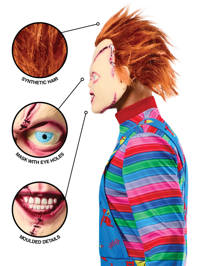Chucky Stitched Up 3/4 Mask