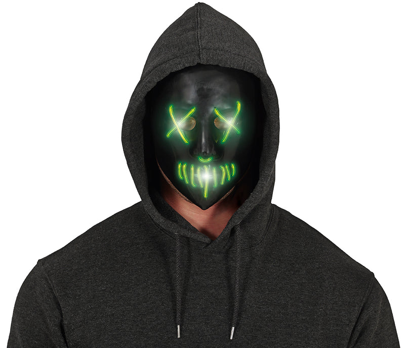 BLACK MASK WITH LIGHT, PVC