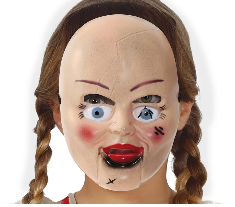 TERROR DOLL MASK, PVC, CHILDREN