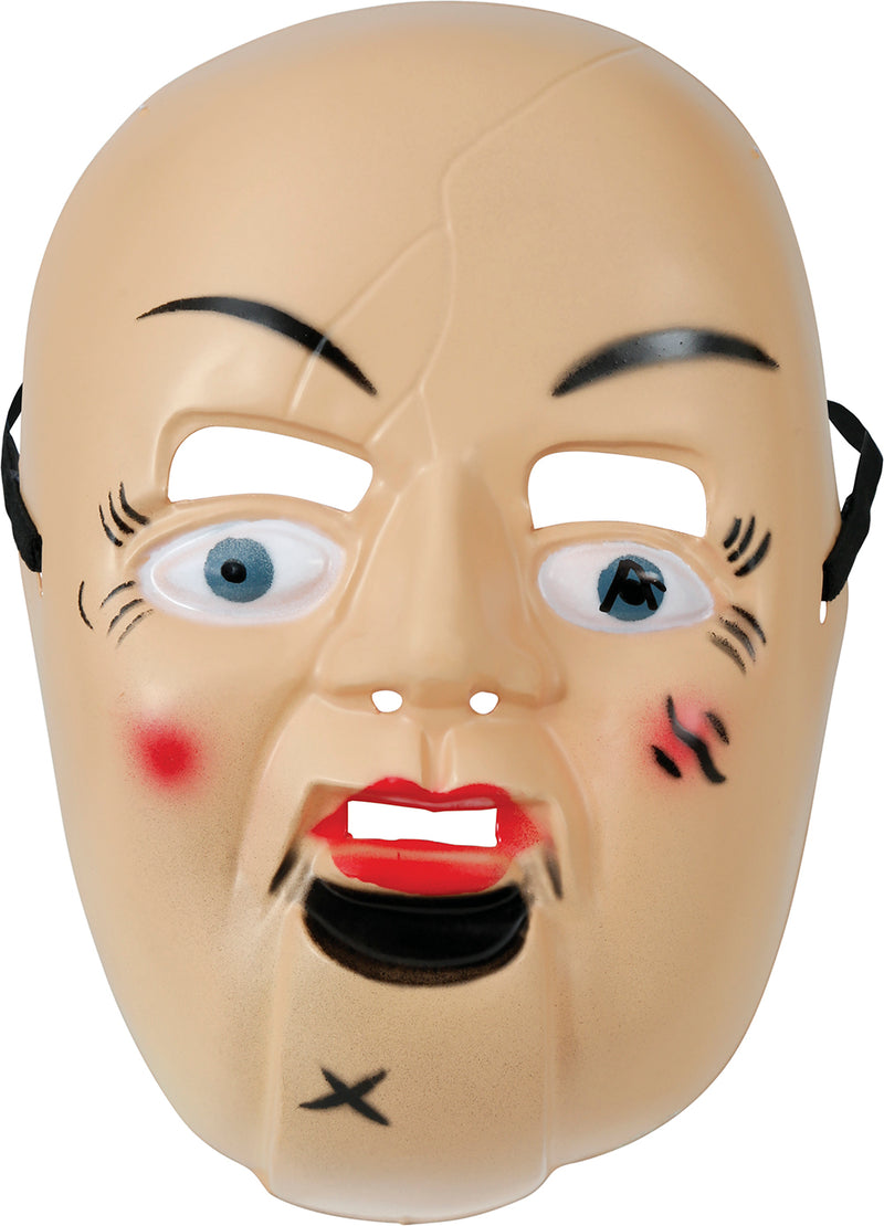 TERROR DOLL MASK, PVC, CHILDREN