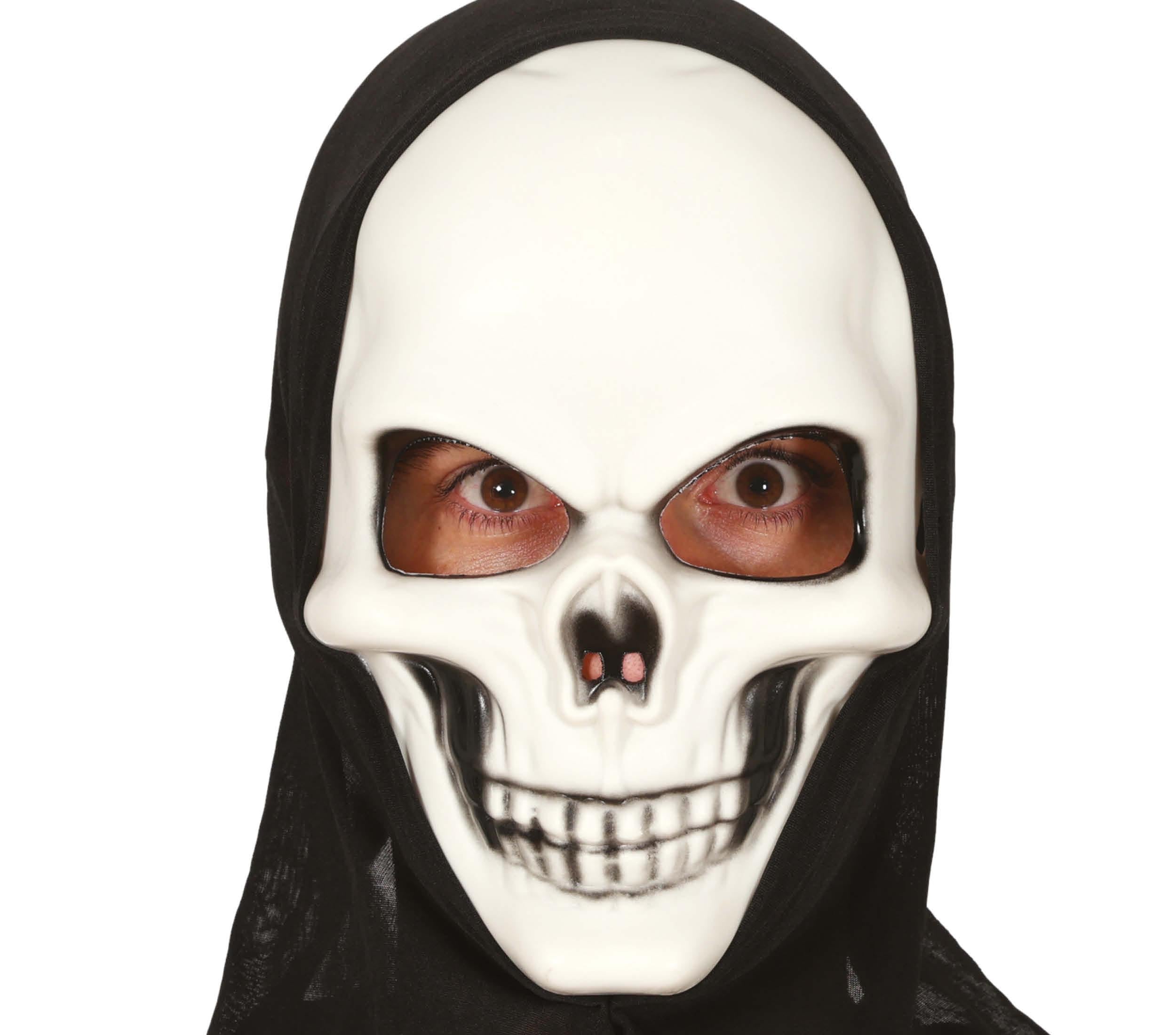 SKULL MASK WITH HOOD PVC