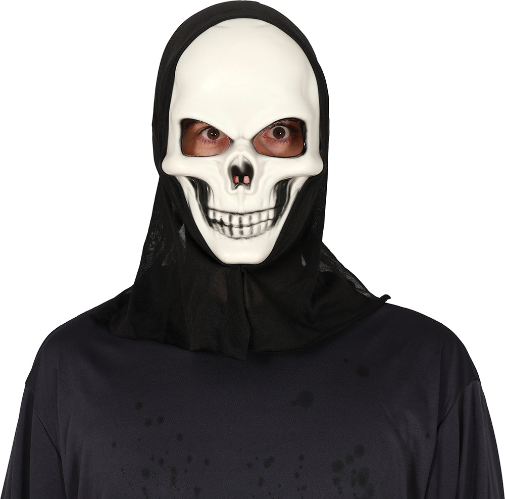 SKULL MASK WITH HOOD PVC