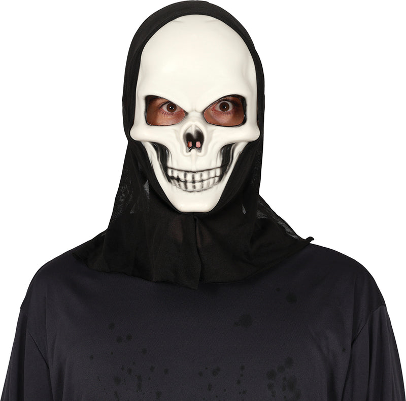 SKULL MASK WITH HOOD PVC