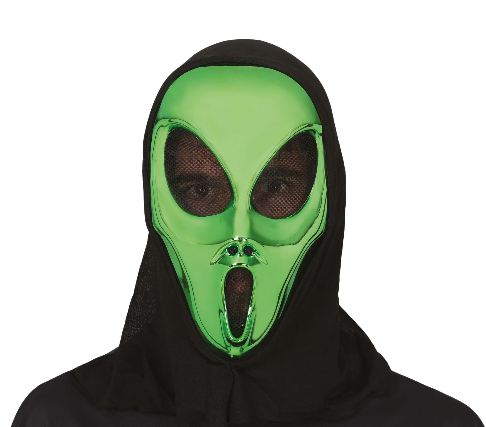 ALIEN MASK WITH HOOD PVC