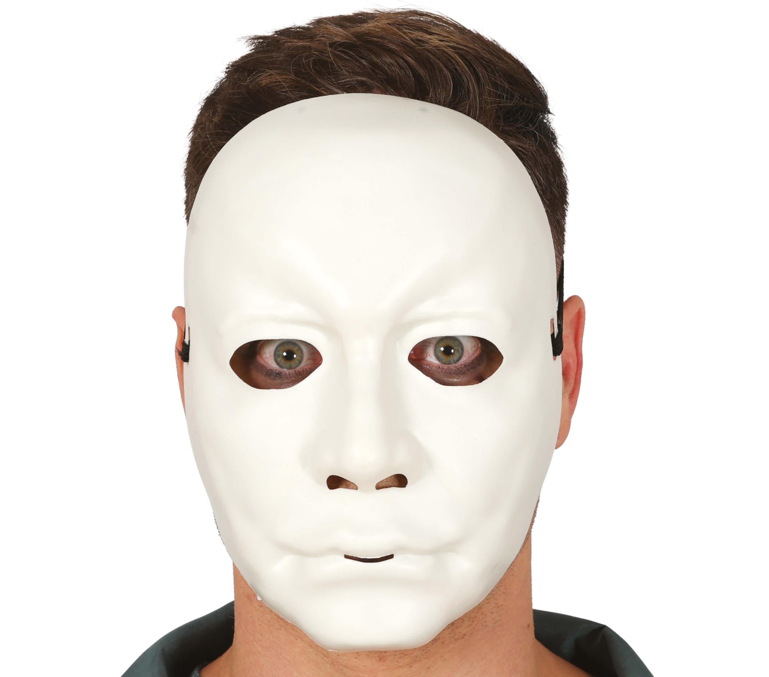 WHITE MAN MASK PVC