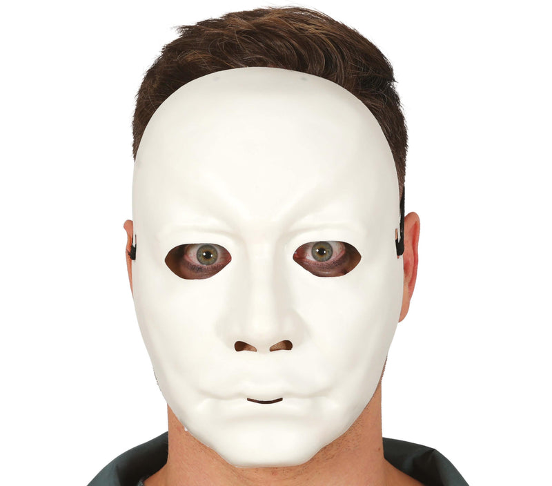 WHITE MAN MASK PVC