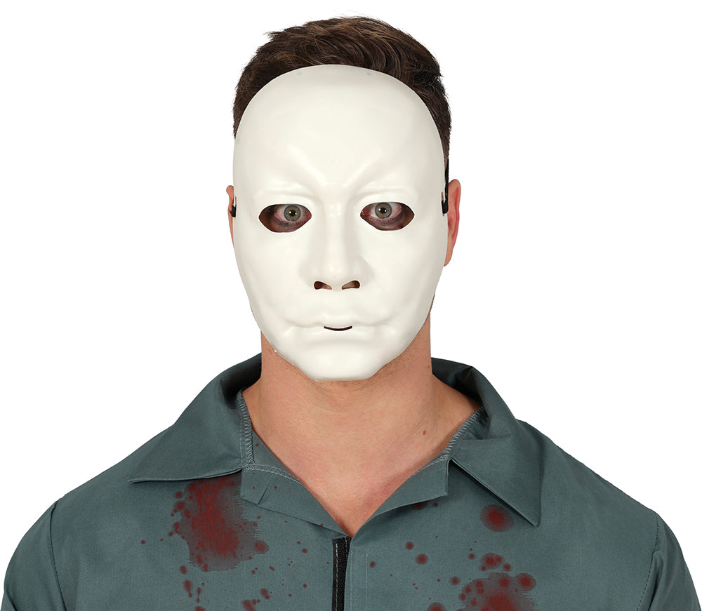 WHITE MAN MASK PVC