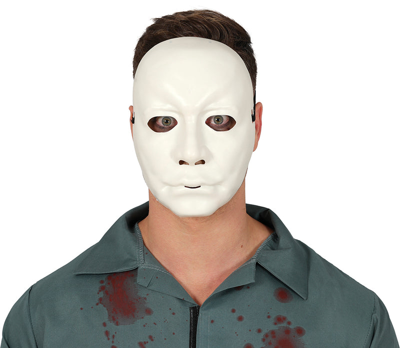 WHITE MAN MASK PVC