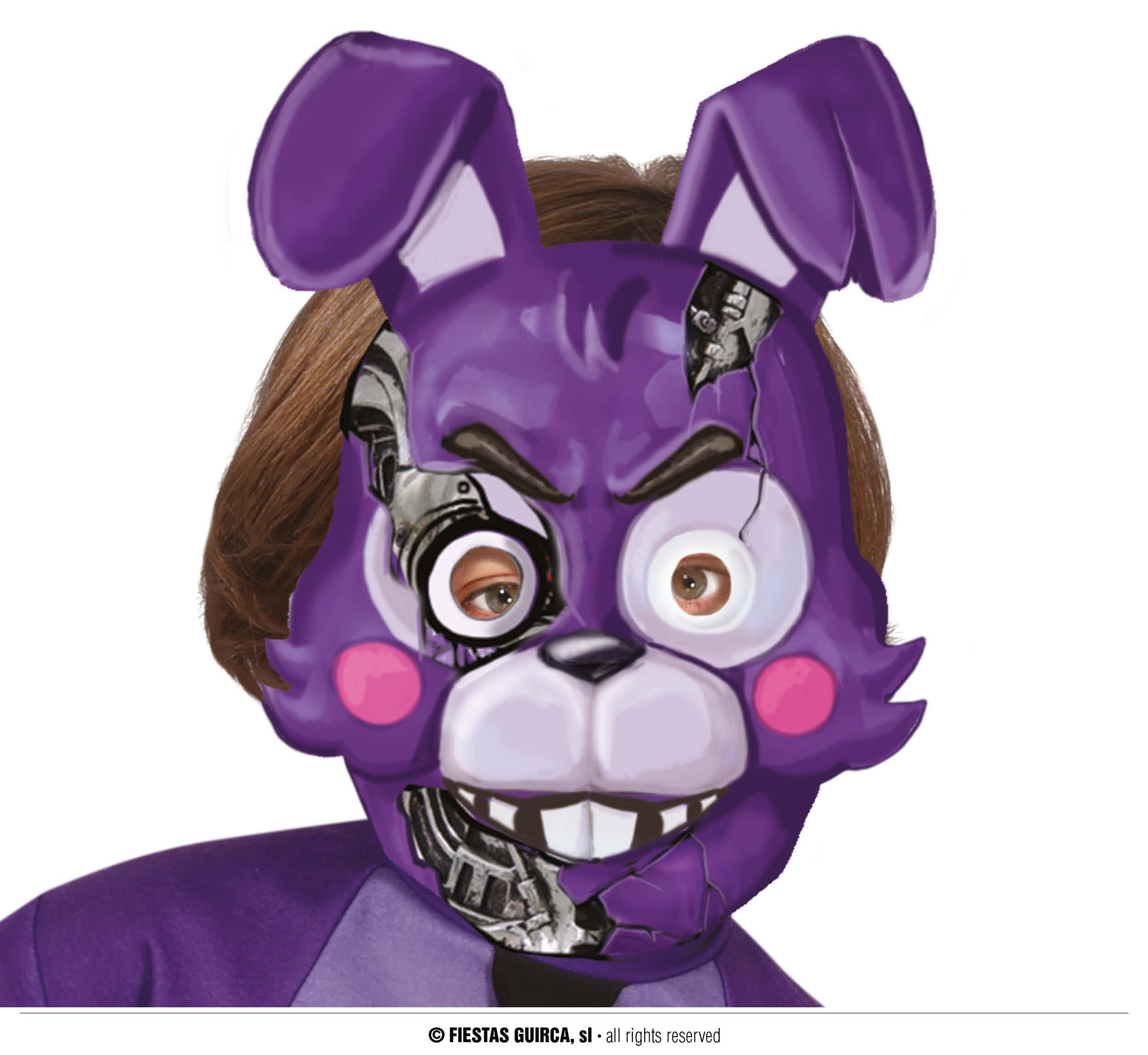 KILLER RABBIT MASK, PVC, CHILDREN