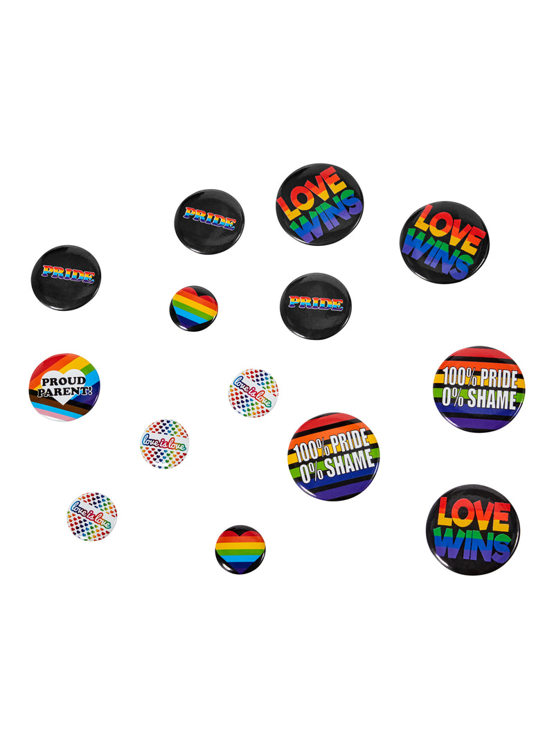 Pride - Pack Of 24 Rainbow Badges