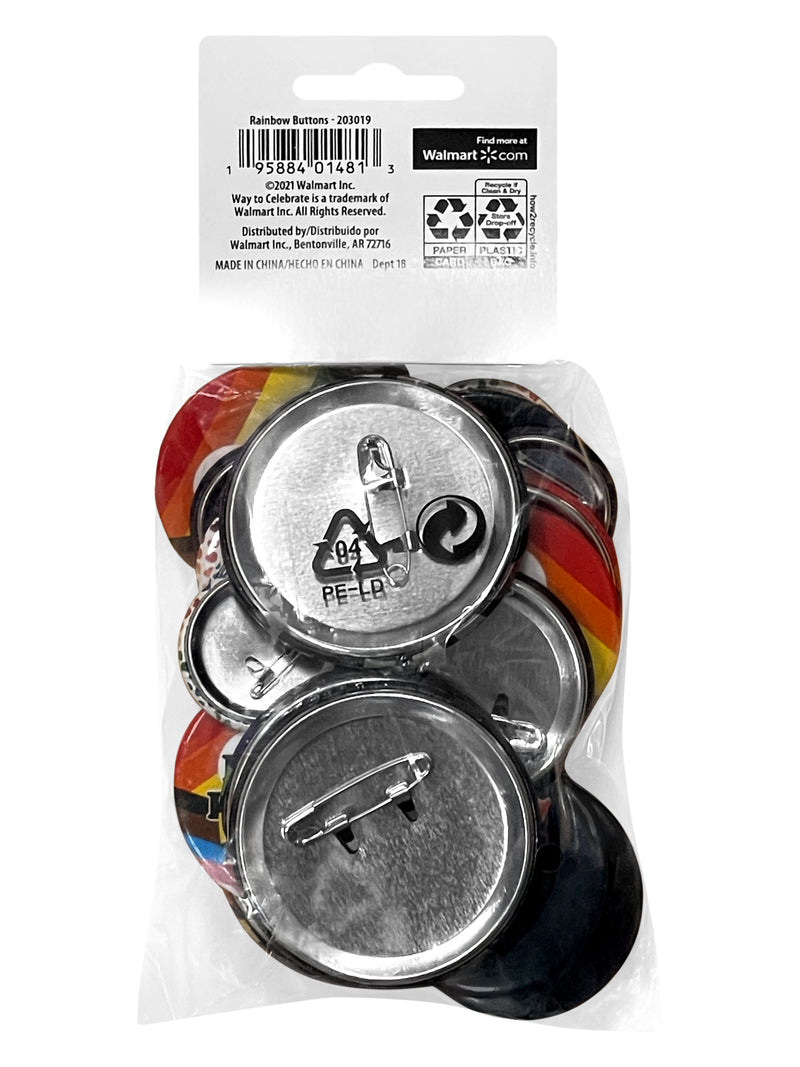Pride - Pack Of 24 Rainbow Badges