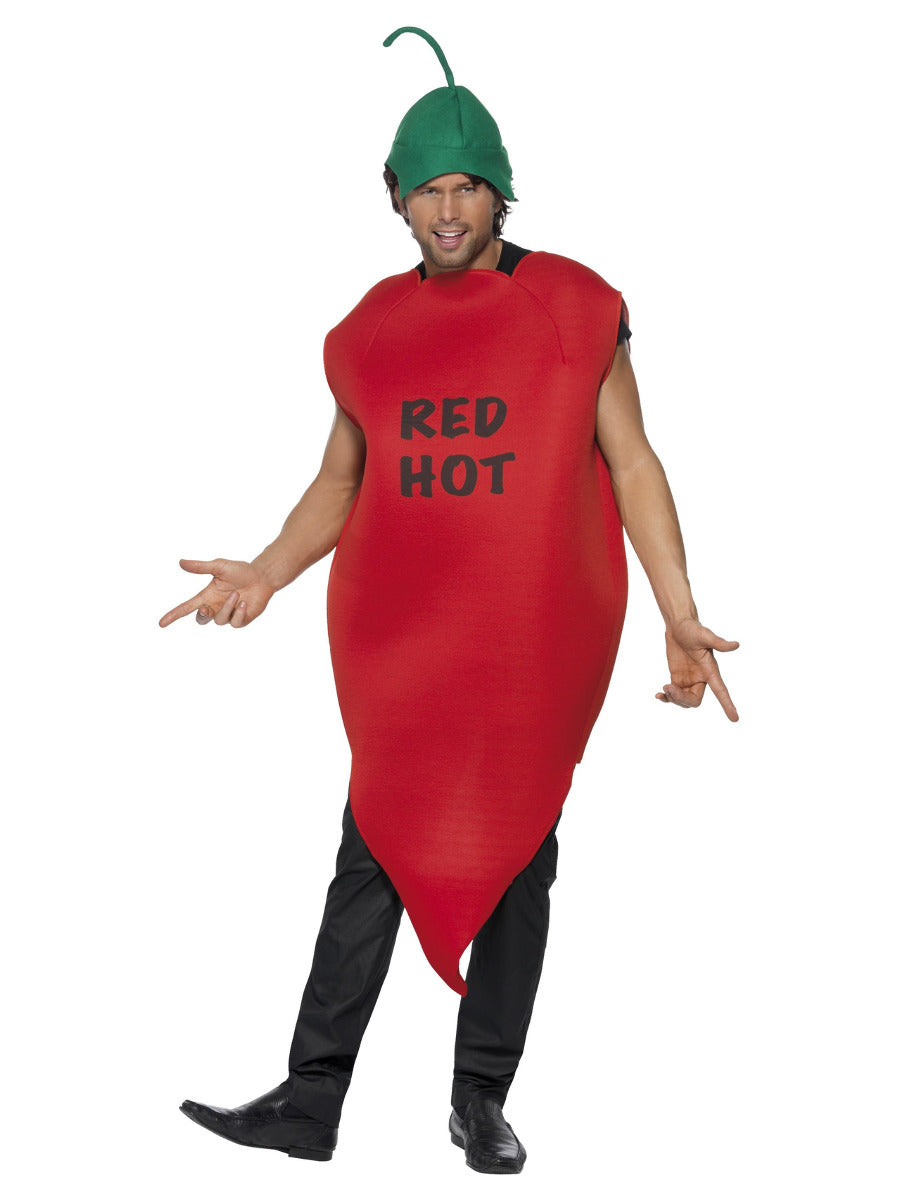 Chilli Pepper Costume, Red - 1
