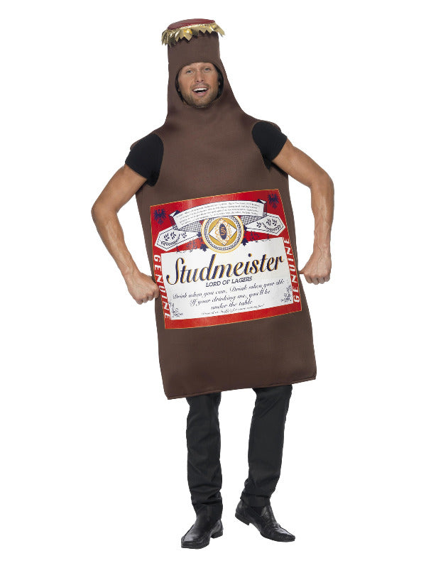 Studmeister Beer Bottle Costume, Brown - 2