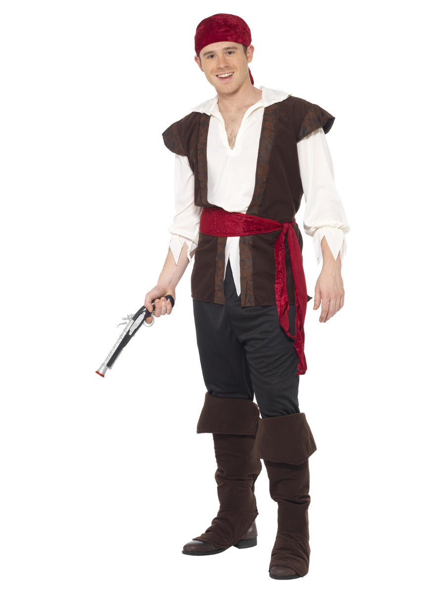 Pirate Costume, Brown - 1
