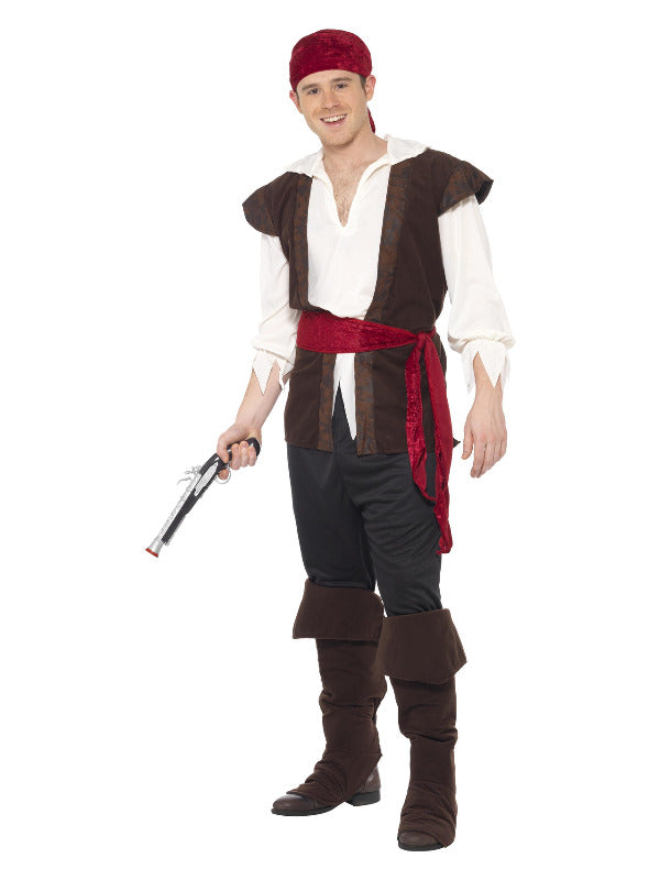 Pirate Costume, Brown - 2