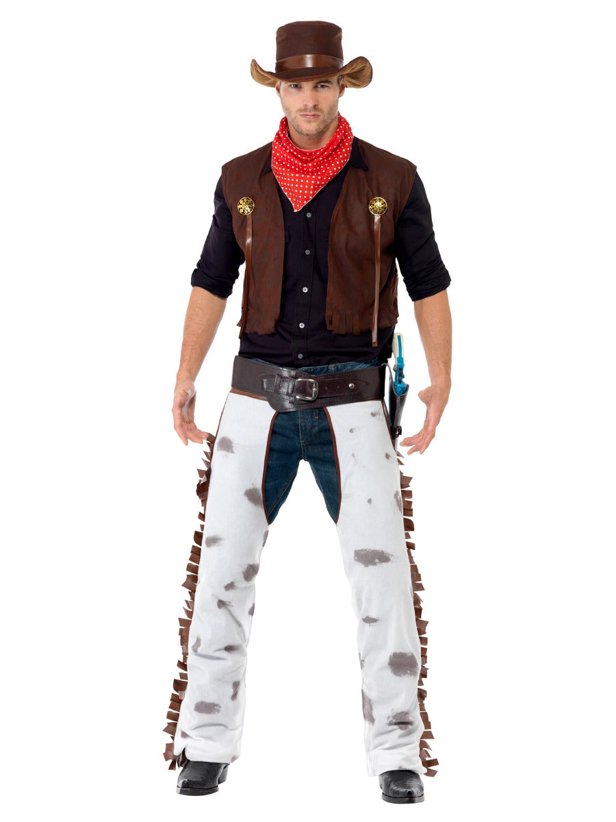 Cowboy Costume, Brown - 5