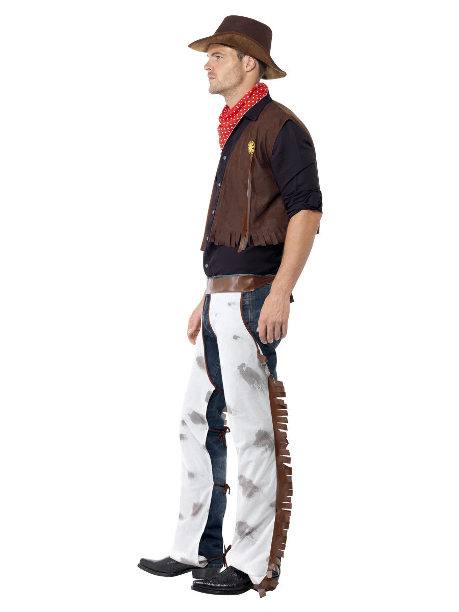 Cowboy Costume, Brown - 4