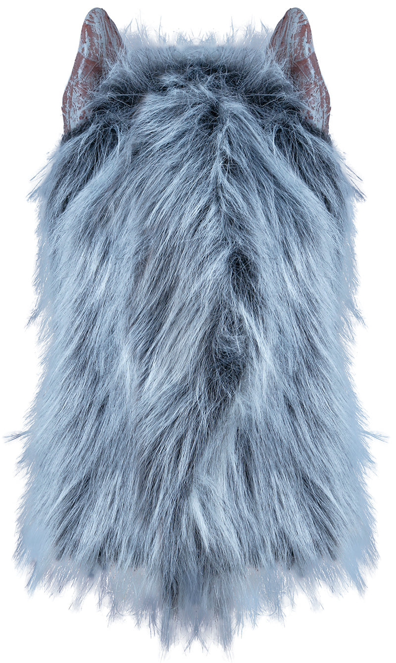 WOLF MASK WITH HAIR, LATEX