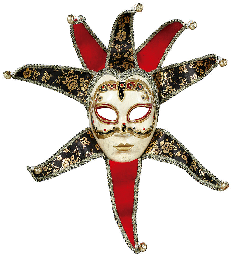 RED WOMAN VENETIAN MASK