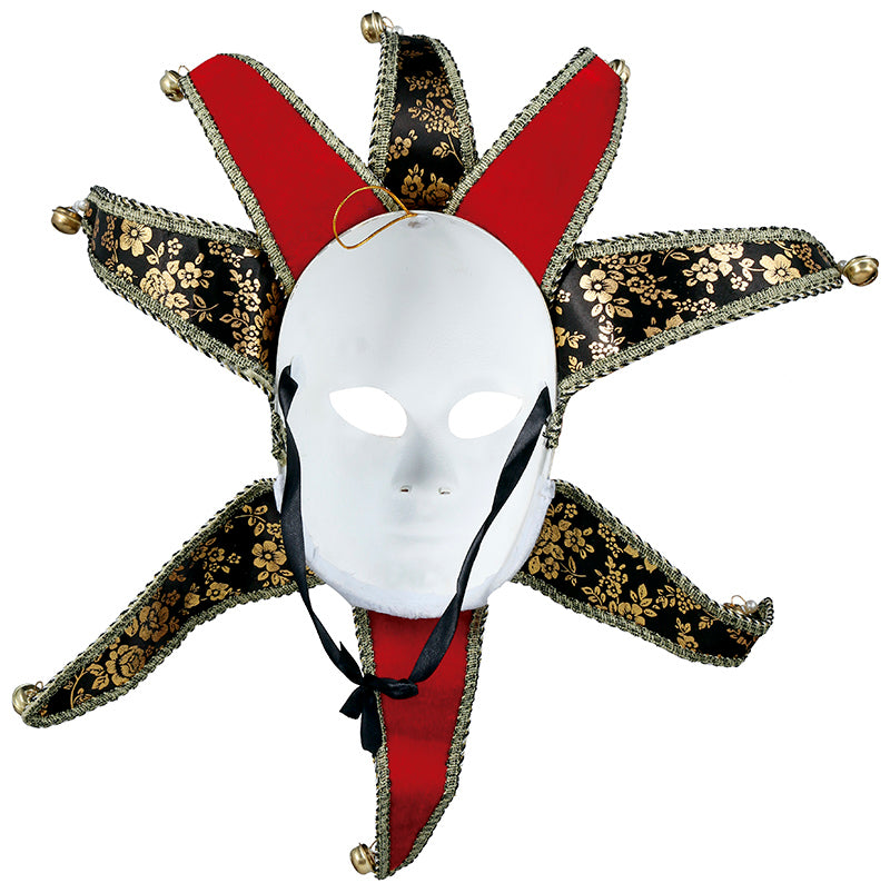 RED WOMAN VENETIAN MASK