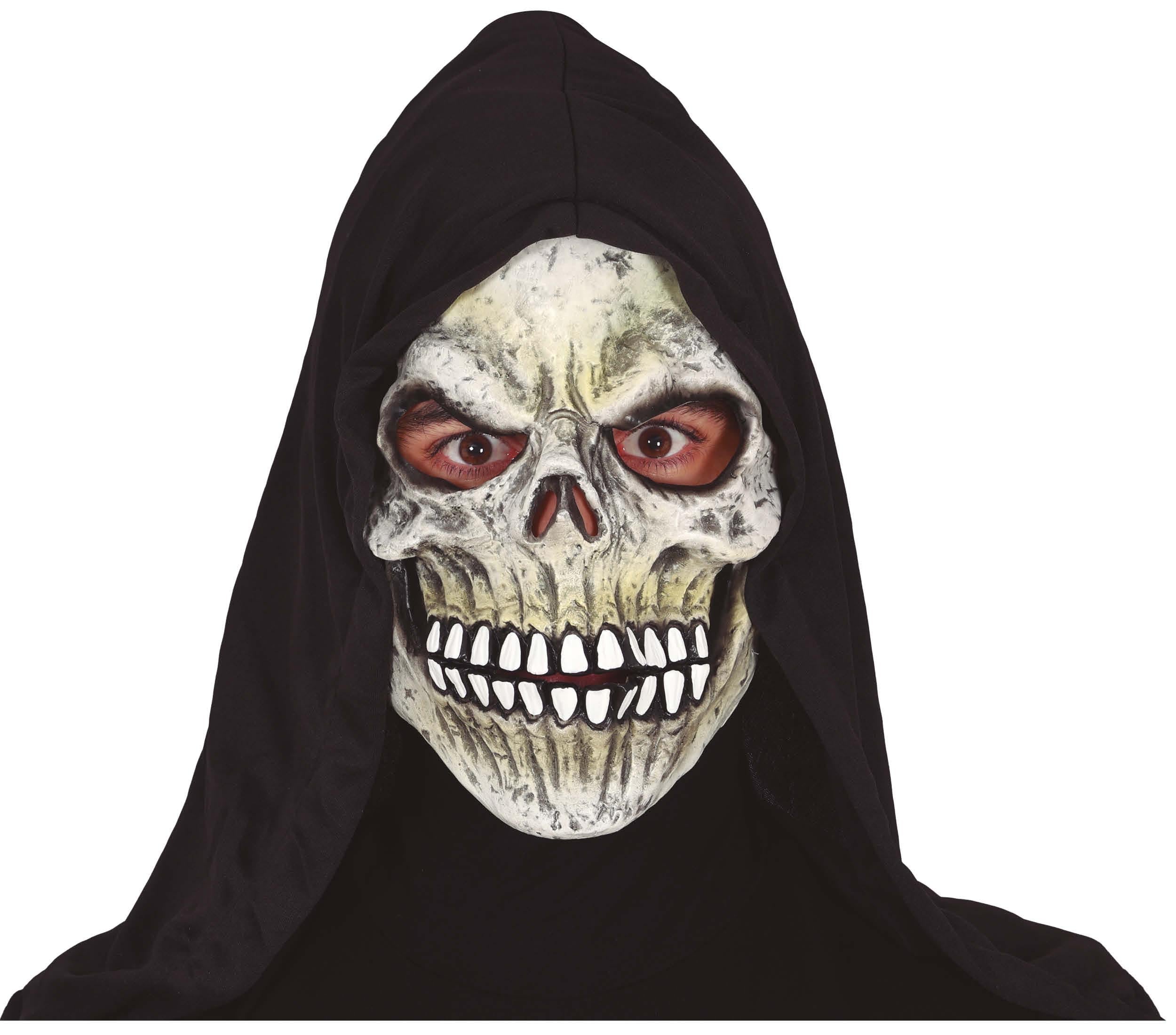SKELETON MASK WITH HOOD, VINYL