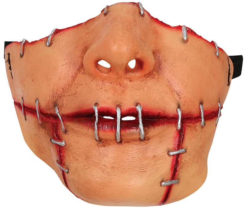 SEWN MOUTH HALF MASK, LATEX
