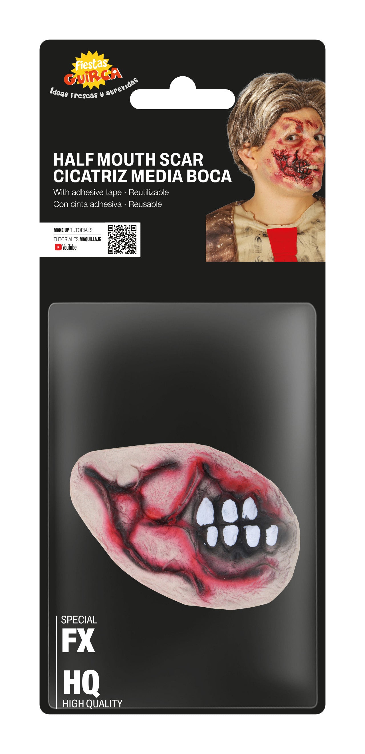 HALF MOUTH LATEX SCAR