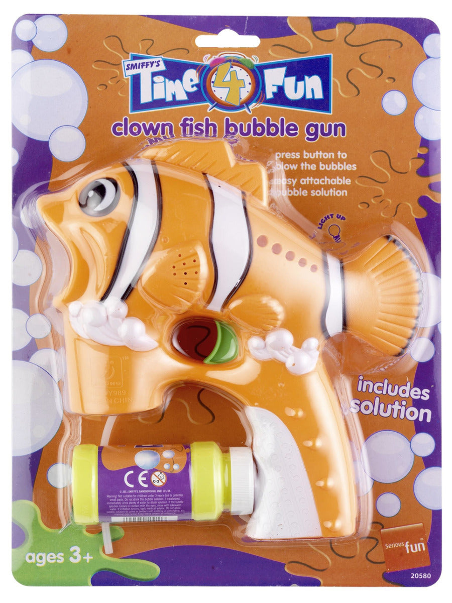 Clown Fish Bubble Gun, Orange - 1