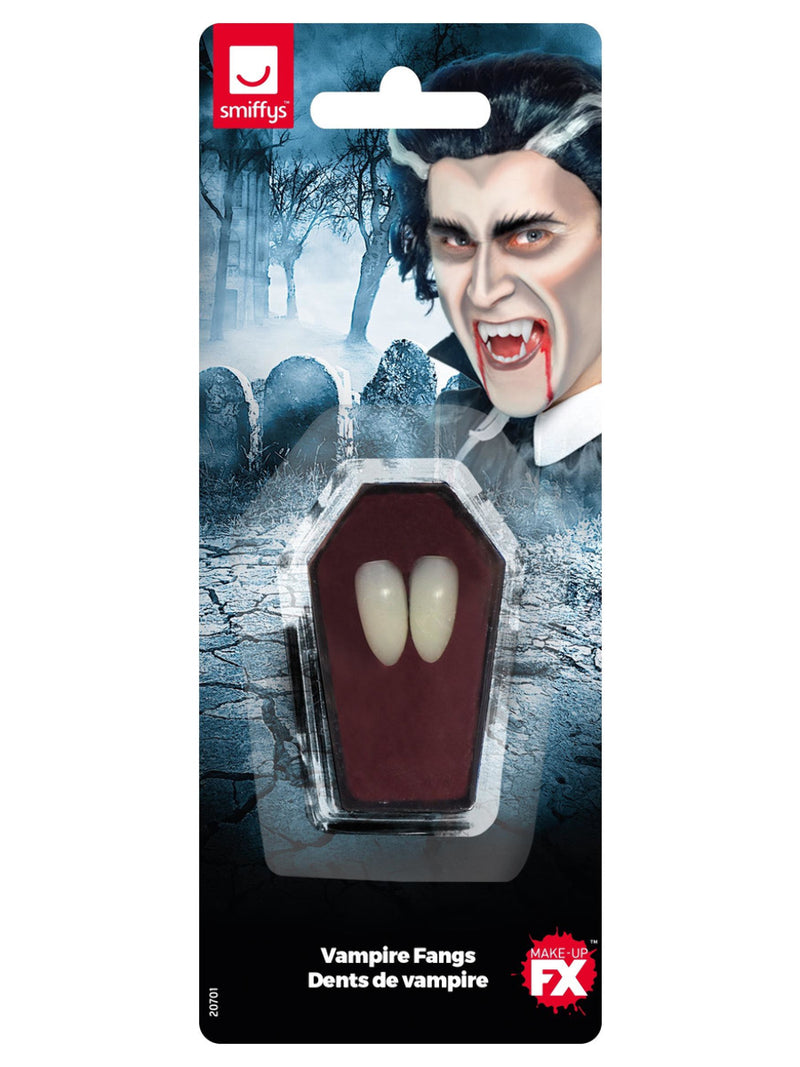 Smiffys Make-Up FX, Vampire Fang Tooth Caps, White - 3