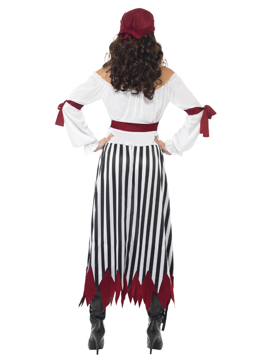Pirate Lady Costume, Black & White - 3