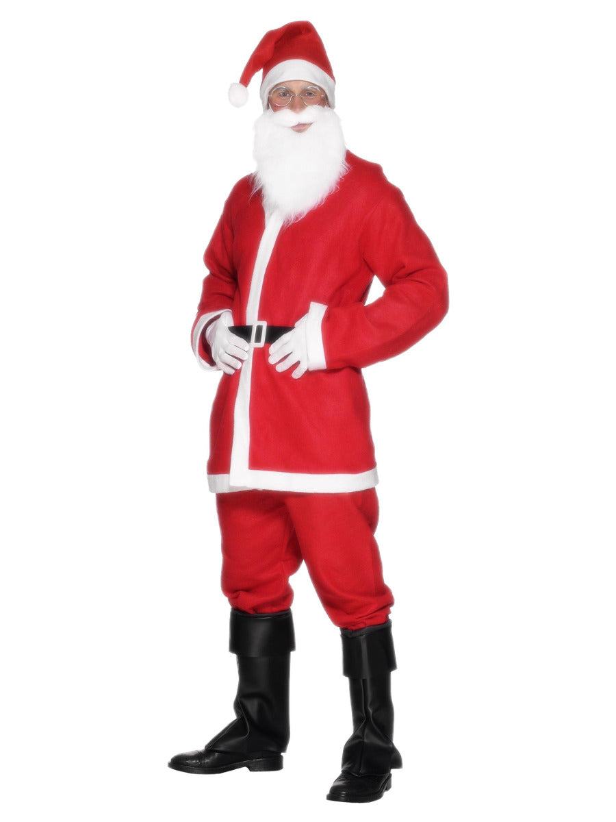 Santa Suit Costume, Red - 1