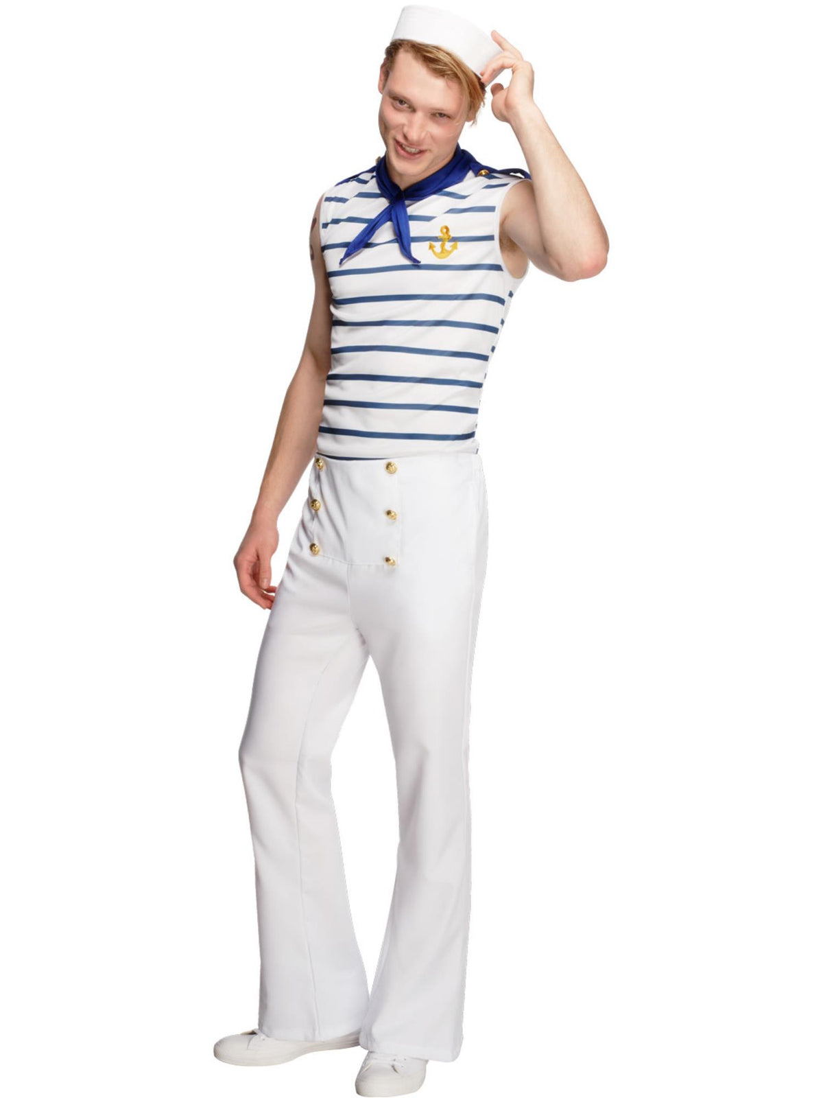 Fever Male French Sailor Costume, White 1