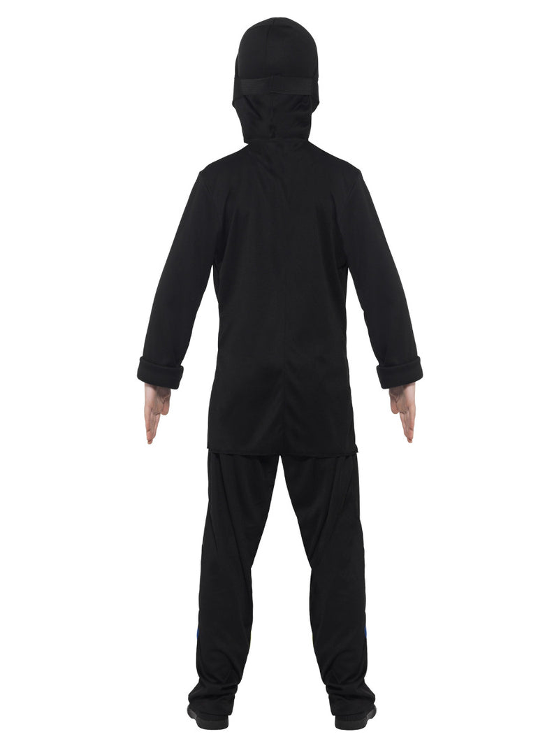 Ninja Assassin Costume, Black & Blue - 3