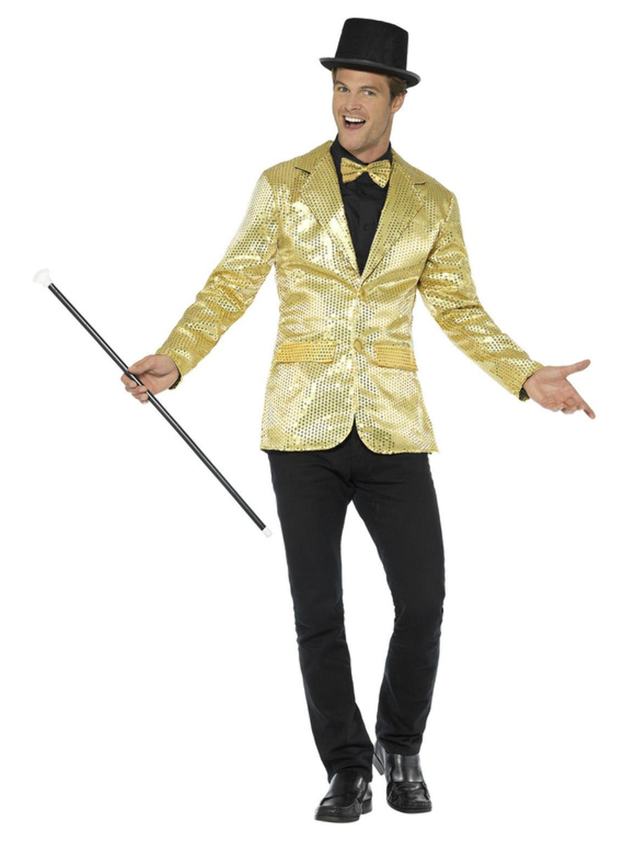 Sequin Jacket, Mens, Gold - 5