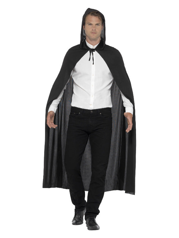Hooded Vampire Cape, Black - 2