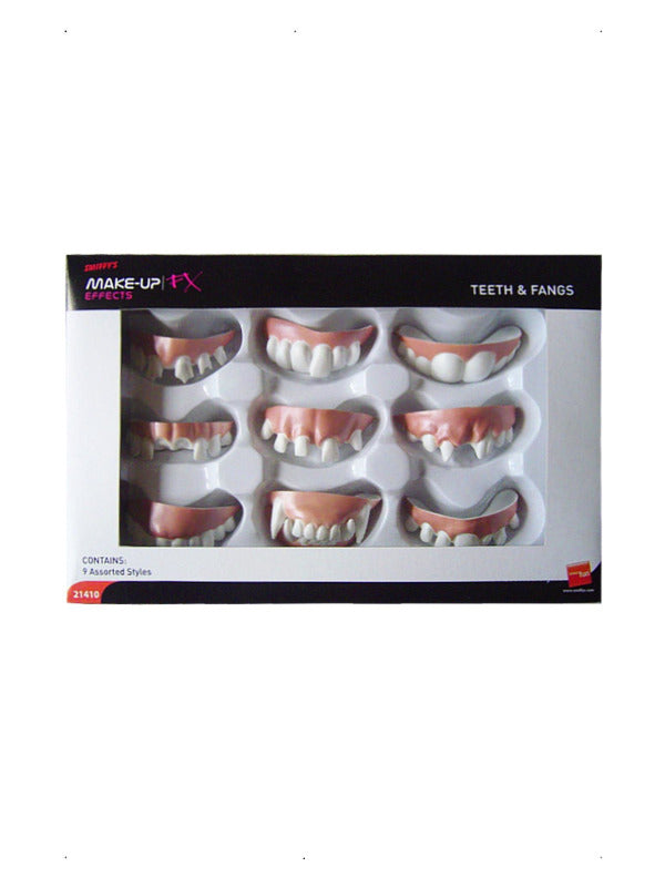 Smiffys Make-Up FX, Assorted Teeth & Fangs - 2