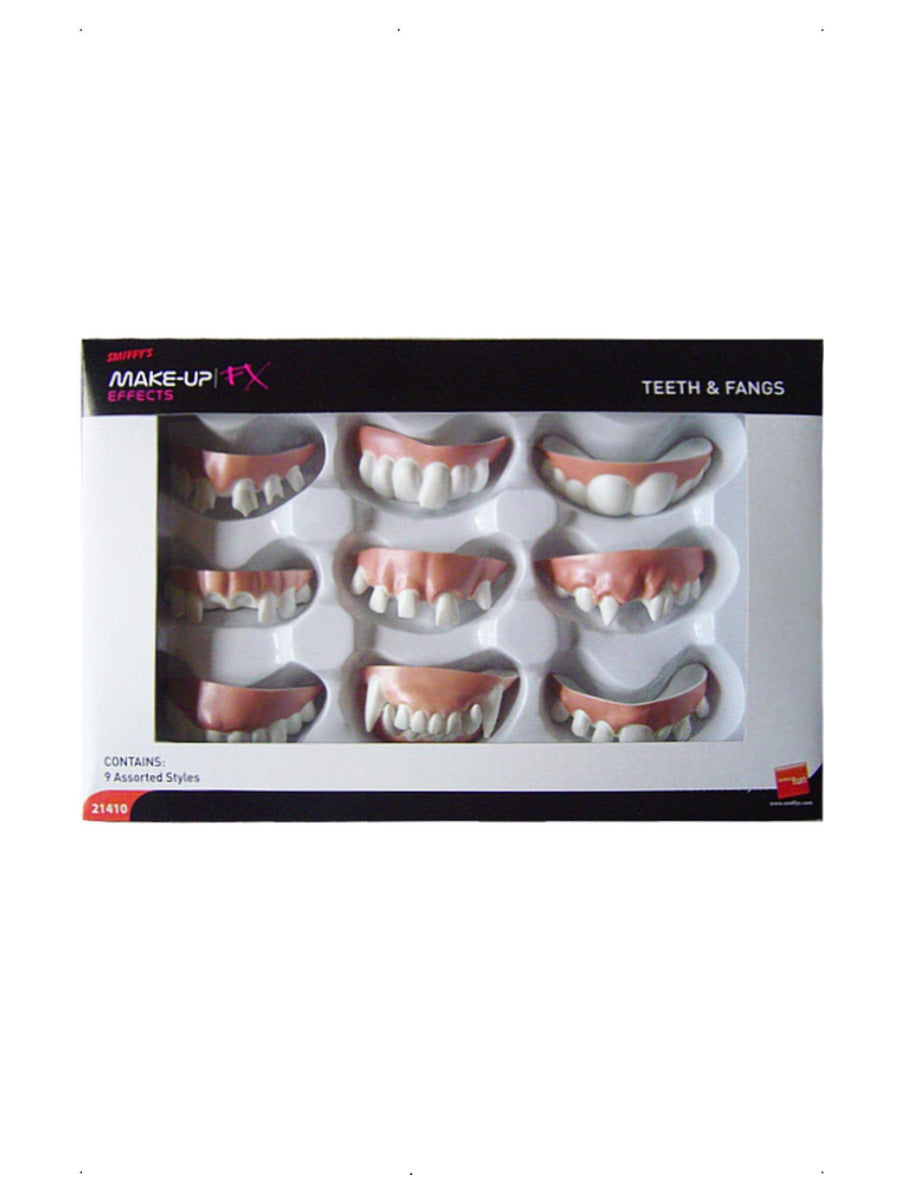Smiffys Make-Up FX, Assorted Teeth & Fangs - 1